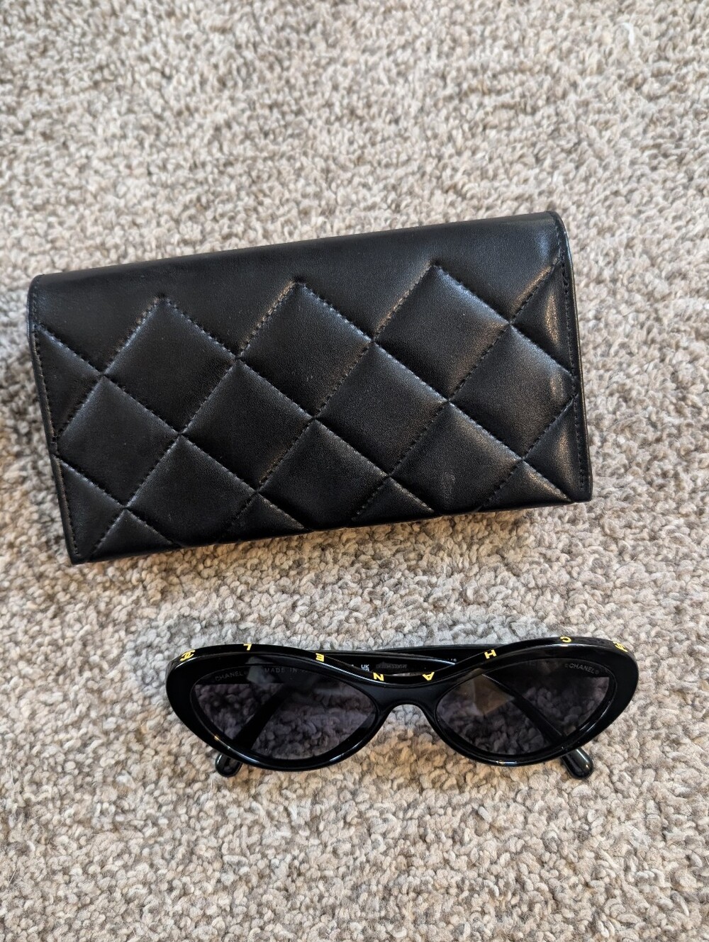 Chanel Cat Eye Sunglasses With Case